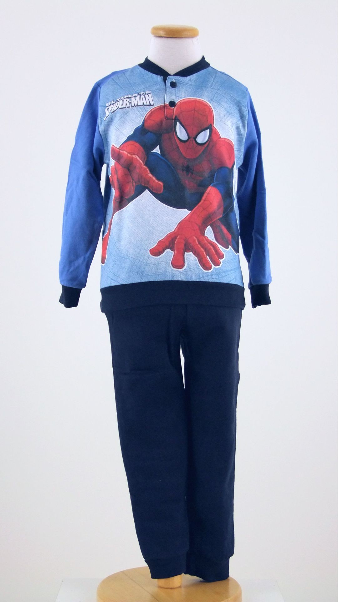 Marvel Spiderman Set Pigiama Per Ragazzi Blu E Rosso | T-Shirt E Pantaloncini Pigiama Per Bambini | Design Con Imbracatura Web | Merce Ufficiale Marvel | Regalo Perfetto Per Piccoli Supereroi