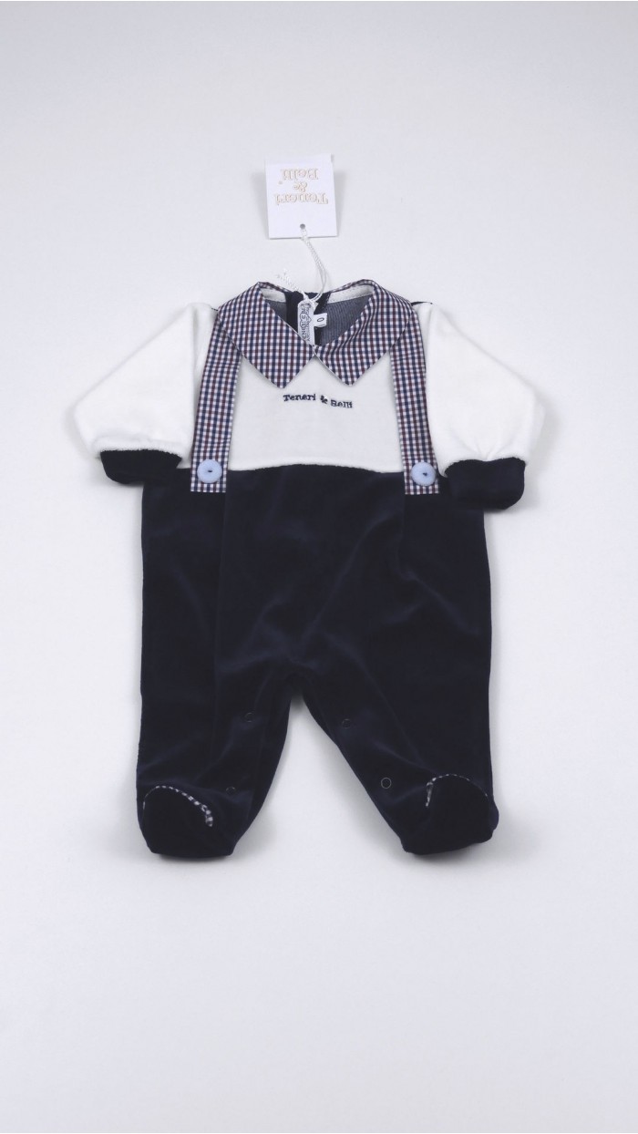 Teneri e Belli Newborn Boy Sleepsuit TT803