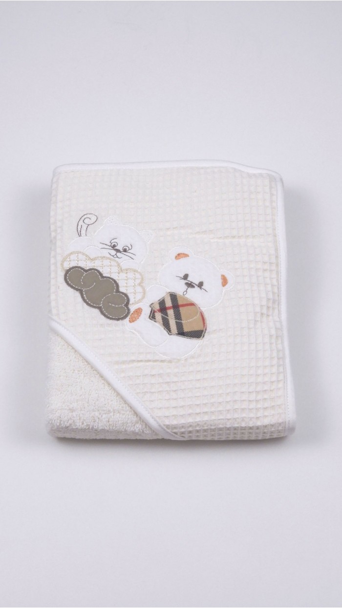 Accappatoio Neonato In Cotone Morbido Con Cappuccio - Pigiama Pratico E Asciugamano Per Fotografia (0-6 Mesi) - Regalo Originale - 6