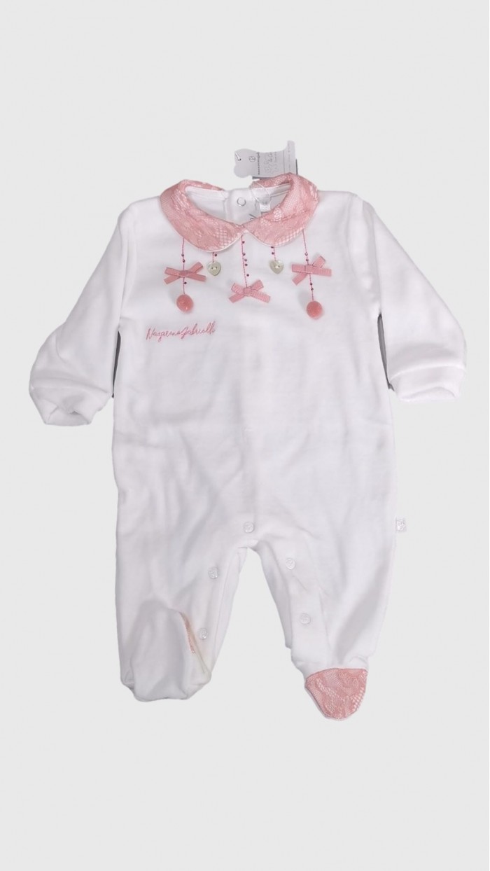 Nazareno Gabrielli Baby Girl Newborn Bodysuit NG2210851   