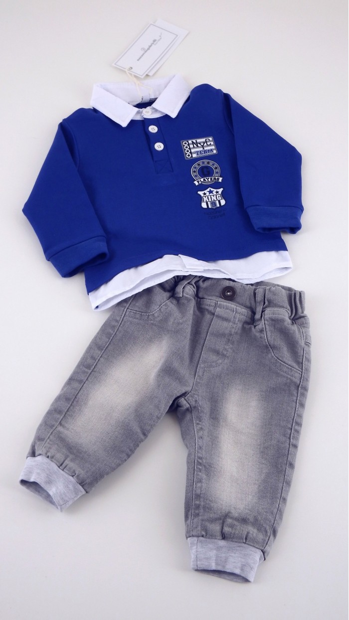 Pantaloni co-wax per bambini 110/116 realizzati in lana upcycling in blu Abbigliamento Abbigliamento unisex bimbi Pantaloni 