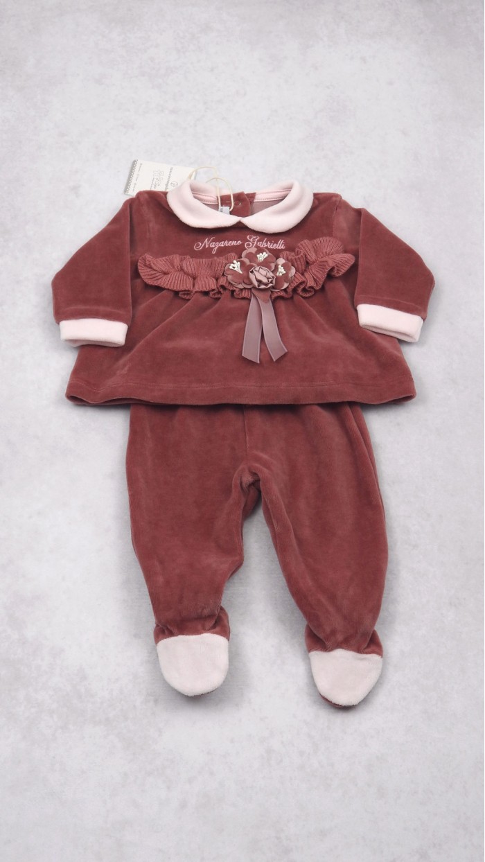 Nazareno Gabrielli Newborn Baby Girl Outfit NG22204031 