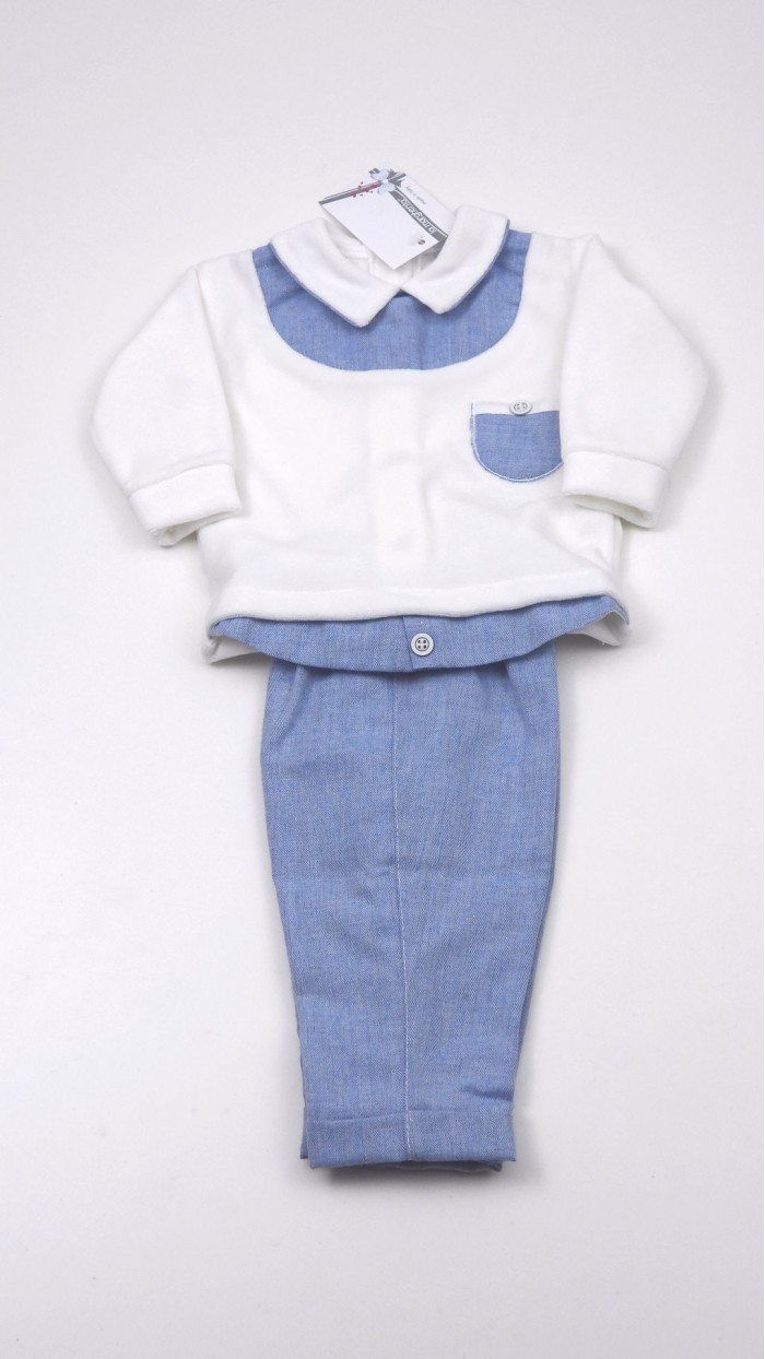 La Margherita Boy Newborn Outfit 086CLT