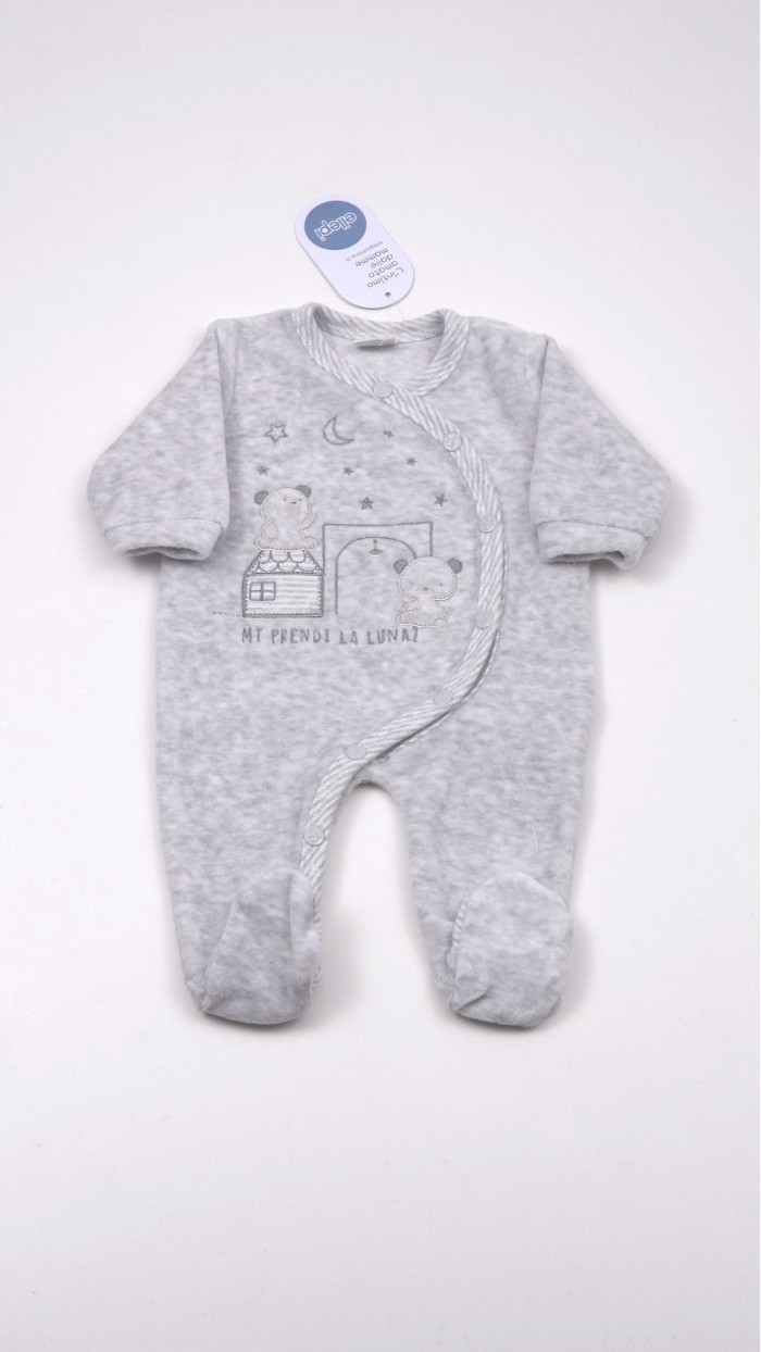 Ellepi 6 Body Bimba Con Bretellina In Puro Cotone Anallergico Con