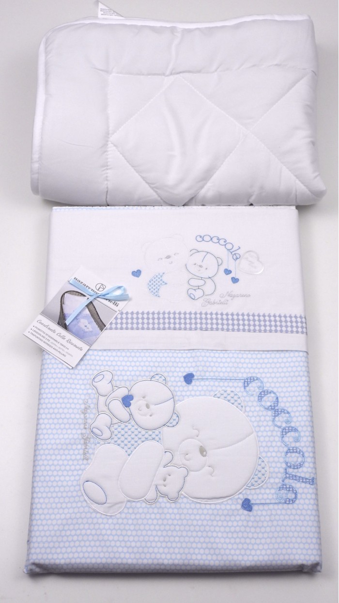 Lenzuola Neonato 100% Cotone 3 Pezzi - Completo Culla 90x120 Cm - Rosa - Prodotto In Italia
