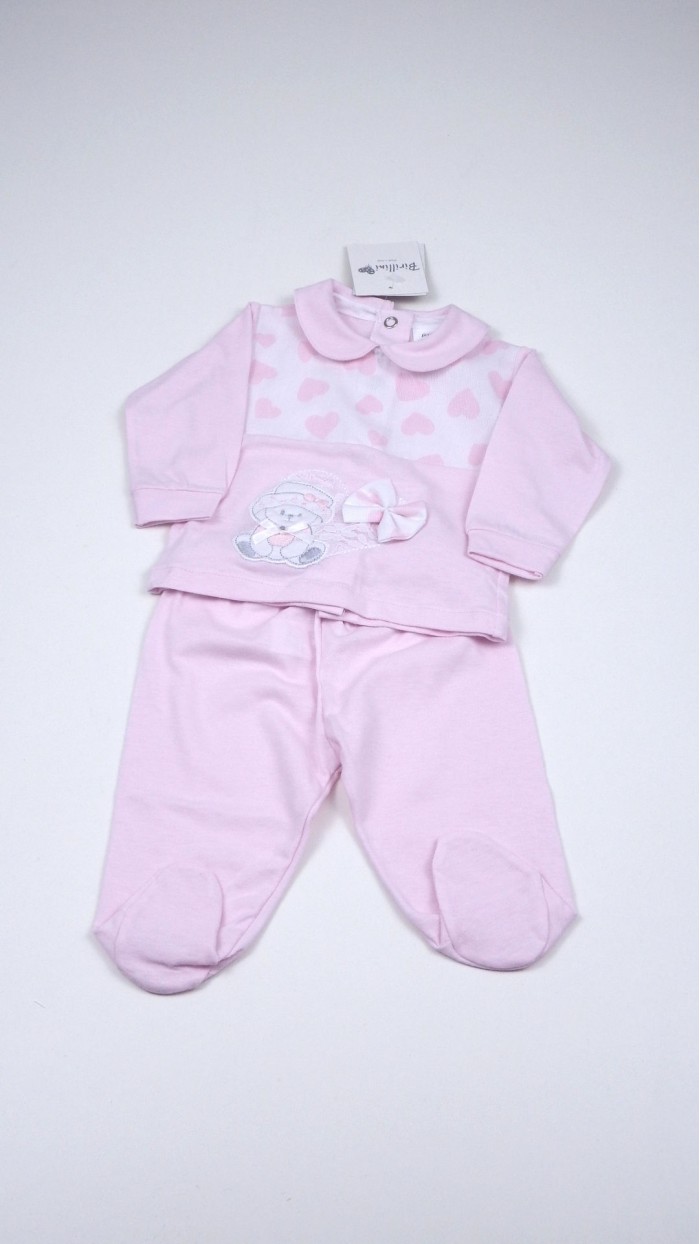 Geagodelia Completi Neonata Primavera Estate Top Manica Corta Tinta Unita T-Shirt Camicie con Elastico in Vita Bowknot Pantaloni Set 2 Pz Vestiti per Bambine (Rosa, 6-12 mesi