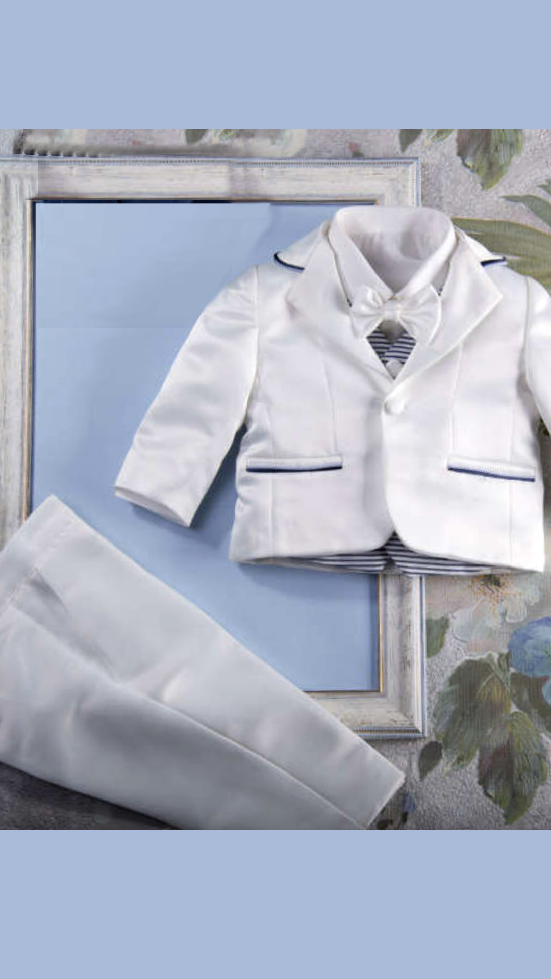 BABIDU Abito Da Battesino Unisex Per Bambini, Con Body Incrociato In Morbido Cotone, Qualità Resistente